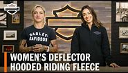 Harley-Davidson Women's Deflector Hooded Riding Fleece Jacket Overview