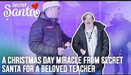 A Christmas Day miracle from Secret Santa for a hard-working elementary school aide
