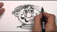 How to Draw a Cartoon Face - Funny Face Drawing Lesson | MAT