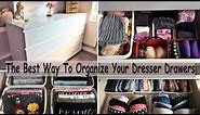 Dresser Drawer Organization- The Best Way To Organize Your Dresser Drawers (How To Organize Drawers)