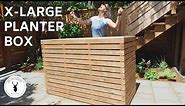 DIY slatted planter box // raised garden | with plans