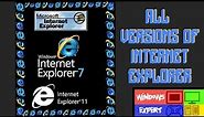 ALL VERSIONS OF INTERNET EXPLORER (1995-2013)