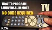 How to program a universal TV remote control, no code required
