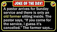 🤣 BEST JOKE OF THE DAY! - One Sunday morning, the pastor slowly made his way... | Funny Daily Jokes