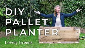 How to make a DIY Pallet Planter
