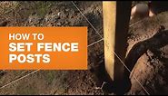 How to Install Fence Posts Step-by-step | The Home Depot Canada