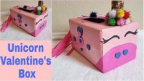 Unicorn Party Box | How to DIY a Unicorn Valentine's Box