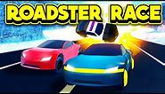 RACING THE NEW TESLA ROADSTER! (ROBLOX Jailbreak)