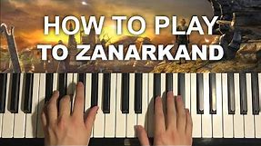 Final Fantasy X - To Zanarkand (Piano Tutorial Lesson)