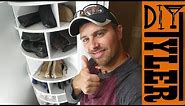 Build a MASSIVE Rotating Shoe Rack | Store All Your Shoes In A Small Closet
