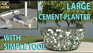 Beautiful DIY Large Size Cement Planters