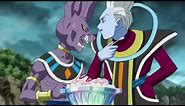 Whis fights Beerus over strawberry