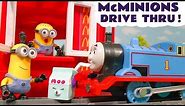 Minions McDonalds Drive Thru Story with Thomas The Train