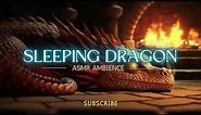 Sleeping Dragon Sounds ASMR, Dragon Sleeping Next to a Fire, Relaxing Fantasy Sounds, Meditation