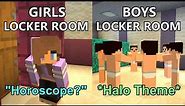 Boys VS Girls at School Portrayed by Minecraft