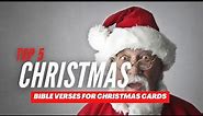 BIBLE VERSE ABOUT CHRISTMAS | Top 5 Christmas Bible Verses for Christmas Cards