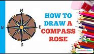 How to Draw a Compass Rose in a Few Easy Steps: Drawing Tutorial for Beginner Artists