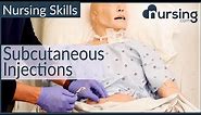 Subcutaneous Injection Technique (SubQ) for Nurses
