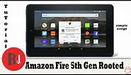 How to Root the Amazon Fire 5th Gen 7in tablet and remove fire launcher