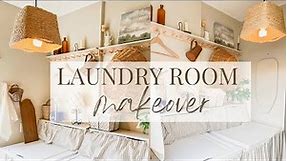 Simple Laundry Room | DIY Laundry Room Makeover | Cottage style Decor