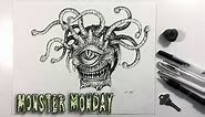 Monster Monday - Drawing a Beholder