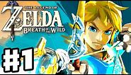 The Legend of Zelda: Breath of the Wild - Gameplay Part 1 - Link Awakens! (Nintendo Switch)