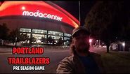 SEEING A BLAZERS GAME AT THE MODA CENTER..