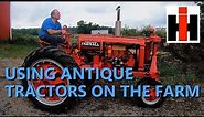 farming with antique farmall tractors!