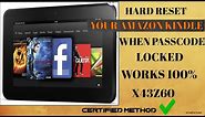 How to factory reset amazon kindle fire model no_ X43Z60 | works 1000%