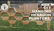 DIY Fence Picket Hanging Hexagon Planters