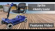 Zipr Xtra 4 Wheel Mobility Scooter for Seniors Features