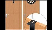Dartboard Portable Door Hanger Pro bracket by Designa Review. Features, benefits, & Hanging Tips
