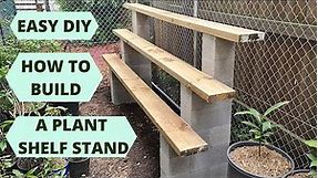 DIY How to build a simple Plant Stand / Plant Shelf