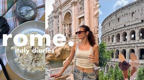 ROME travel vlog🍝 | 4 days of exploring, italian food & best views