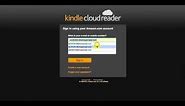 Kindle Cloud Reader Open and Download a Book