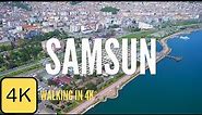 Walk in Samsun, Turkey, 4k Resolution, City Walking Tour, Black Sea Cities, Karadeniz
