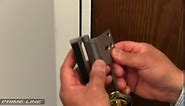 Prime-Line U 10827 Door Reinforcement Lock – Add Extra, High Security to your Home and Prevent Unauthorized Entry – 3 In. Stop, Aluminum Construction, Satin Nickel (Single Pack)