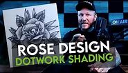 How to Tattoo a Dotwork Rose