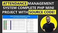 Attendance Management System Project in PHP with Source Code | Complete Project