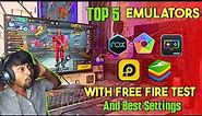 Top 5 Best Emulator For PC And Laptop 2024 | Android Emulator For Free Fire