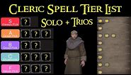 Cleric Spell Tier List - Solo and Trios - Dark and Darker