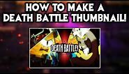 How To Make A Simple DEATH BATTLE Thumbnail On IbisPaint X (Tutorial)