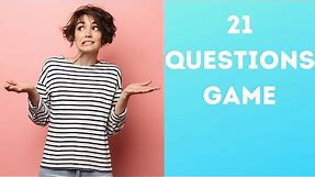 21 Questions Game | Couple Games To Play At Home | Couple Games For Party