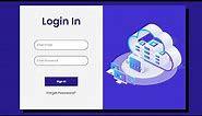 How to Create a Login Form in HTML CSS 2023| Using Flexbox