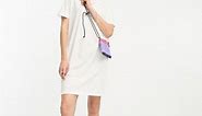 Only Tall mini t-shirt dress in white | ASOS
