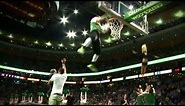 Celtics Mascot Lucky in Action