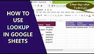 Google Sheets LOOKUP Function | How to Use Lookup | Approximate or Exact Search