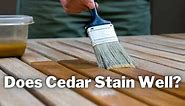 Staining Cedar in 6 EASY Steps   Best Stain Colors