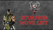 Mortal Kombat Deadly Alliance - Scorpion Move List