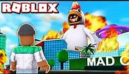 FIGHTING THE NEW *CHICKEN BOSS* in ROBLOX MAD CITY!!